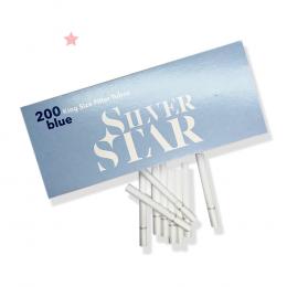 Гильзы для табака "SILVER STAR Blue Super Flow filter 8,1/15мм" (200)