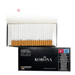 Гильзы для табака "KORONA" (Корона) Slim 6.5/15мм (250)