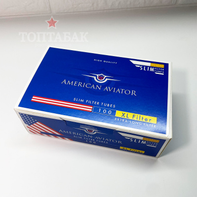 Гильзы для табака "American Aviator Slim Orange White Gold Line XL" 7/24мм